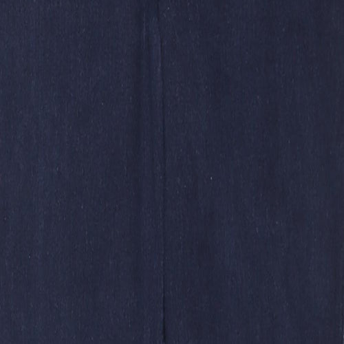 Marks and Spencer Womens Blue Cotton Skinny Jeans Size 10 L29 in Regular Zip