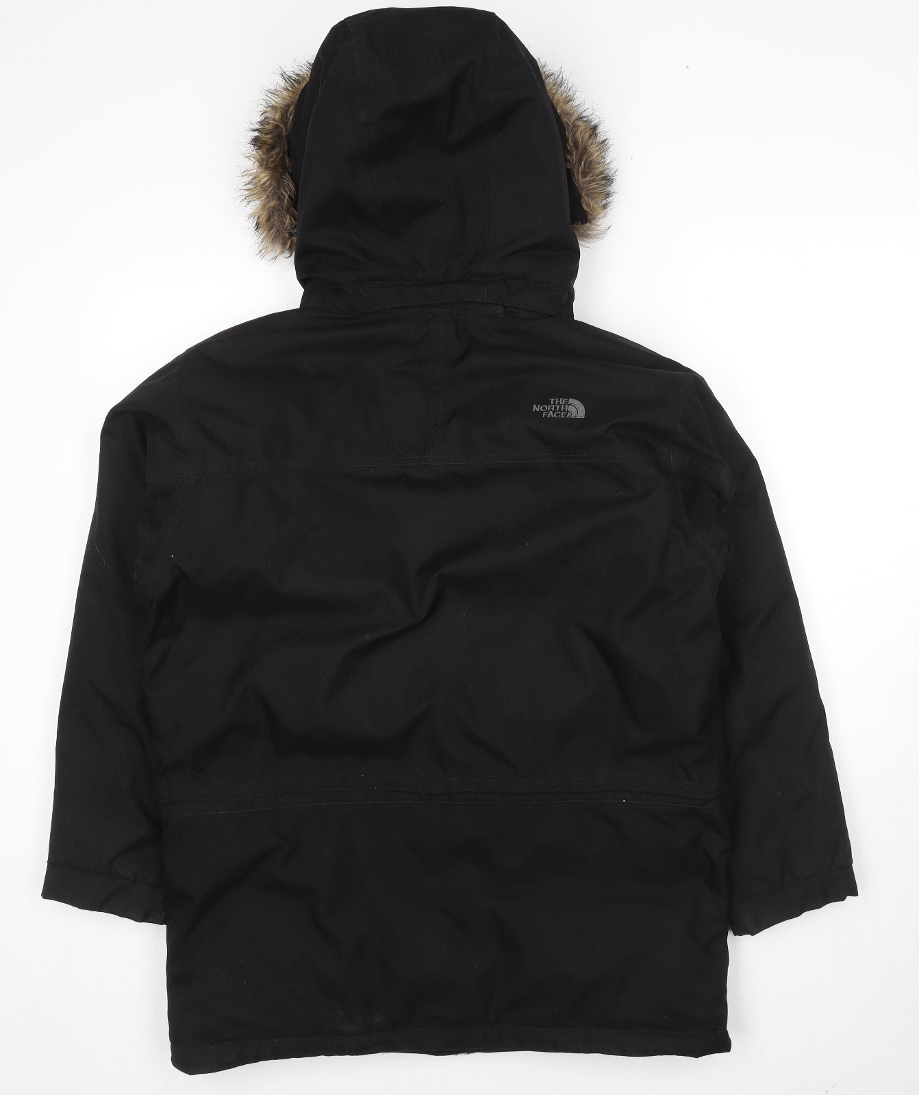 The North Face Boys Black Windbreaker Jacket Size L Zip