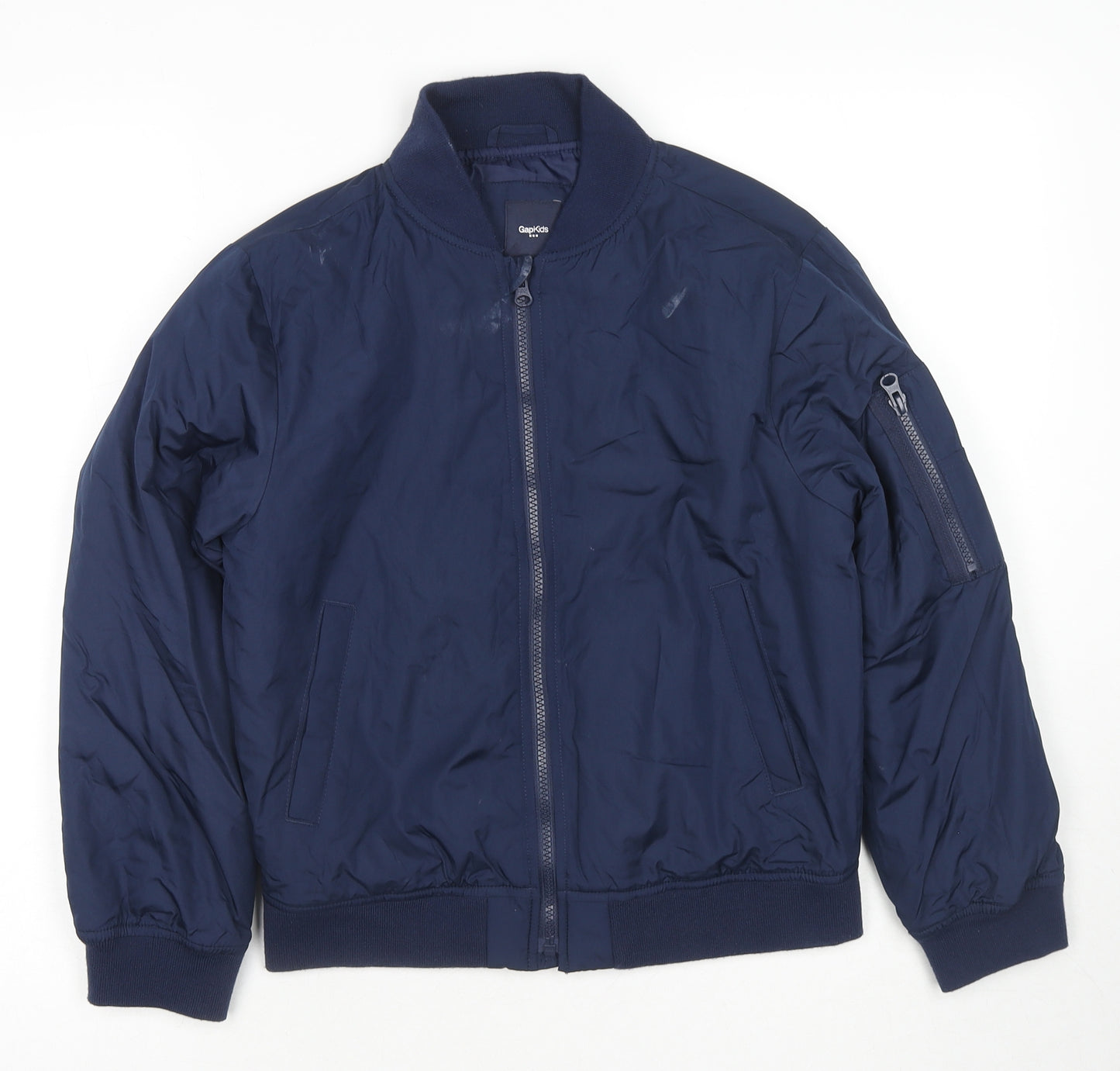 Gap Boys Blue Bomber Jacket Jacket Size 10-11 Years Zip