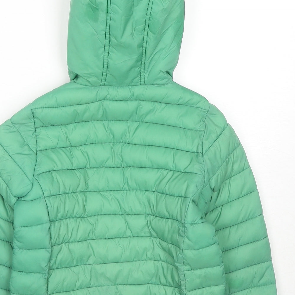 Joules Boys Green Puffer Jacket Jacket Size 5 Years Zip