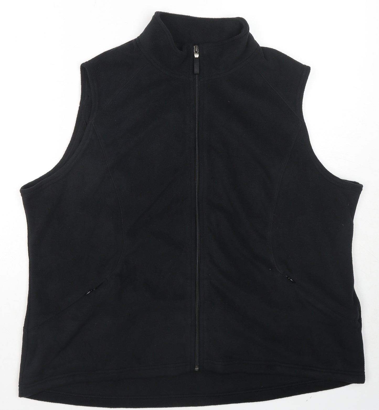 Marks and Spencer Womens Black Jacket Size 22 Zip