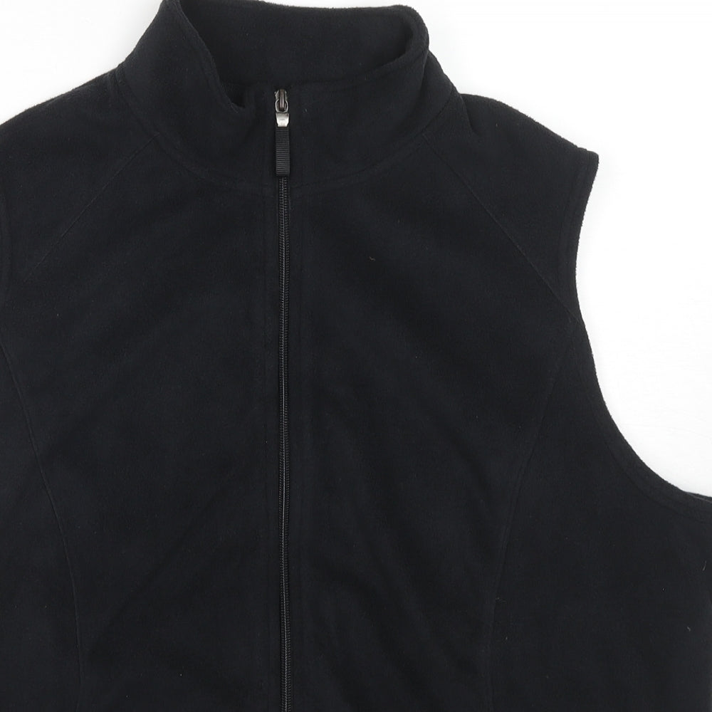 Marks and Spencer Womens Black Jacket Size 22 Zip