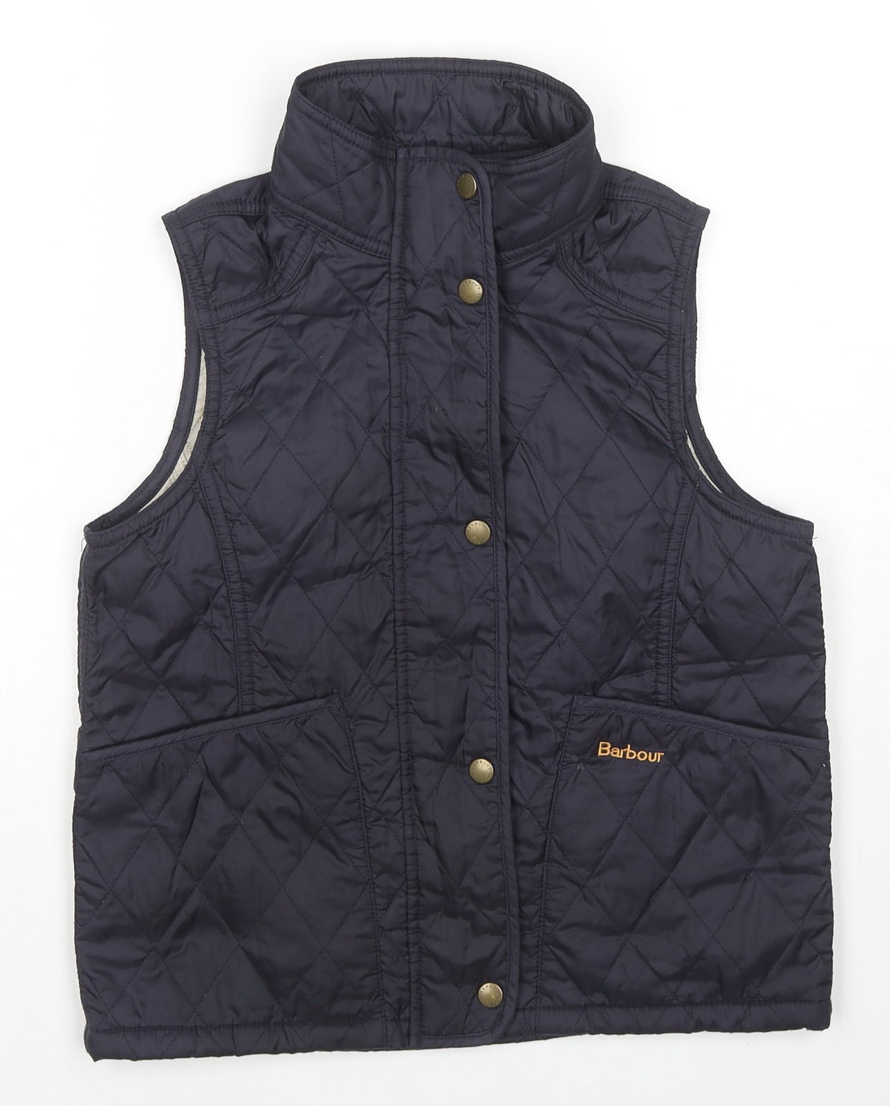 Barbour Boys Blue Gilet Waistcoat Size 10-11 Years Zip