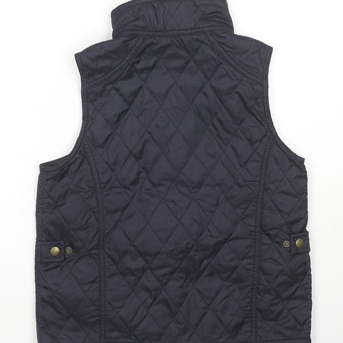 Barbour Boys Blue Gilet Waistcoat Size 10-11 Years Zip