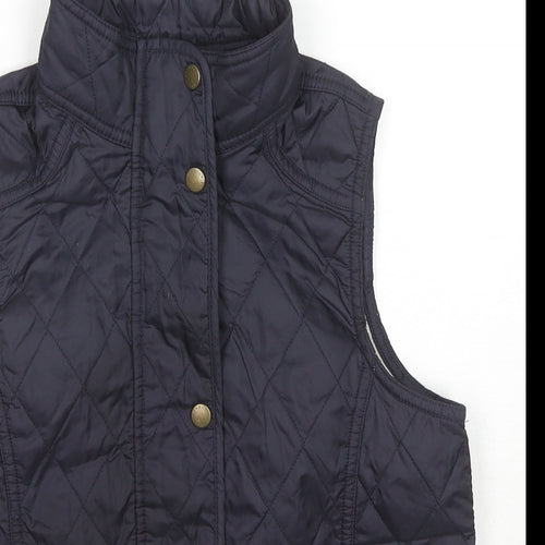 Barbour Boys Blue Gilet Waistcoat Size 10-11 Years Zip