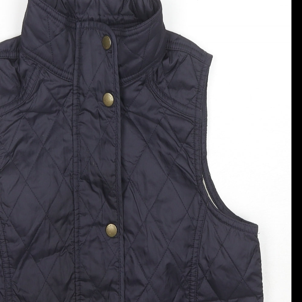 Barbour Boys Blue Gilet Waistcoat Size 10-11 Years Zip