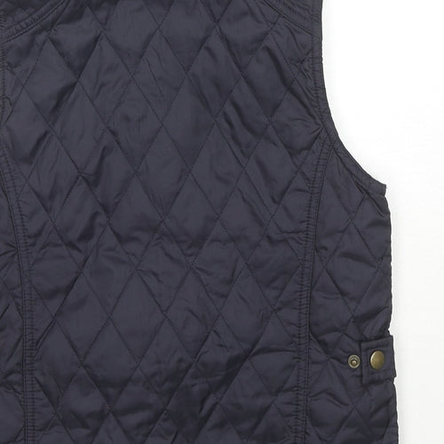 Barbour Boys Blue Gilet Waistcoat Size 10-11 Years Zip