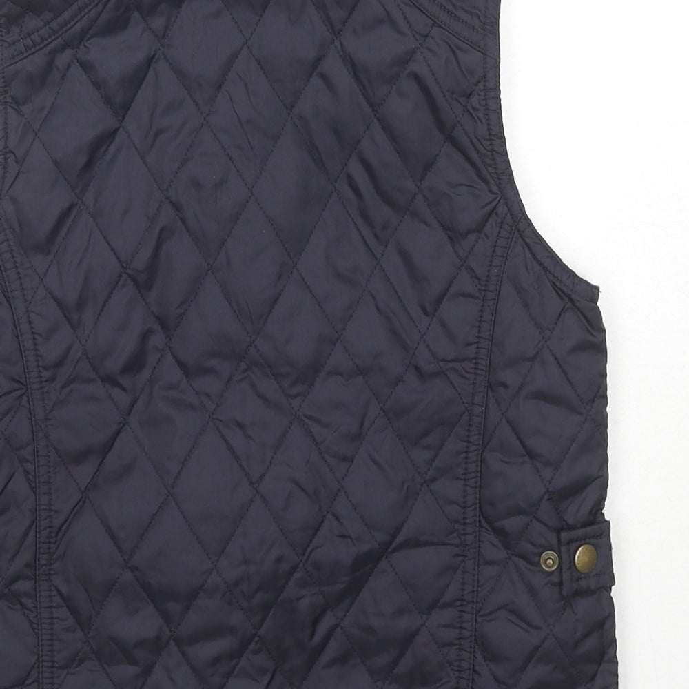 Barbour Boys Blue Gilet Waistcoat Size 10-11 Years Zip