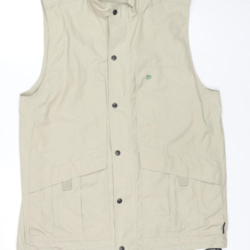 Craghoppers Mens Beige Gilet Waistcoat Size L Zip