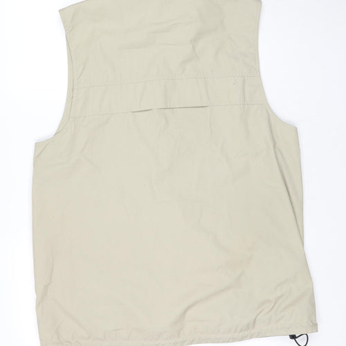 Craghoppers Mens Beige Gilet Waistcoat Size L Zip