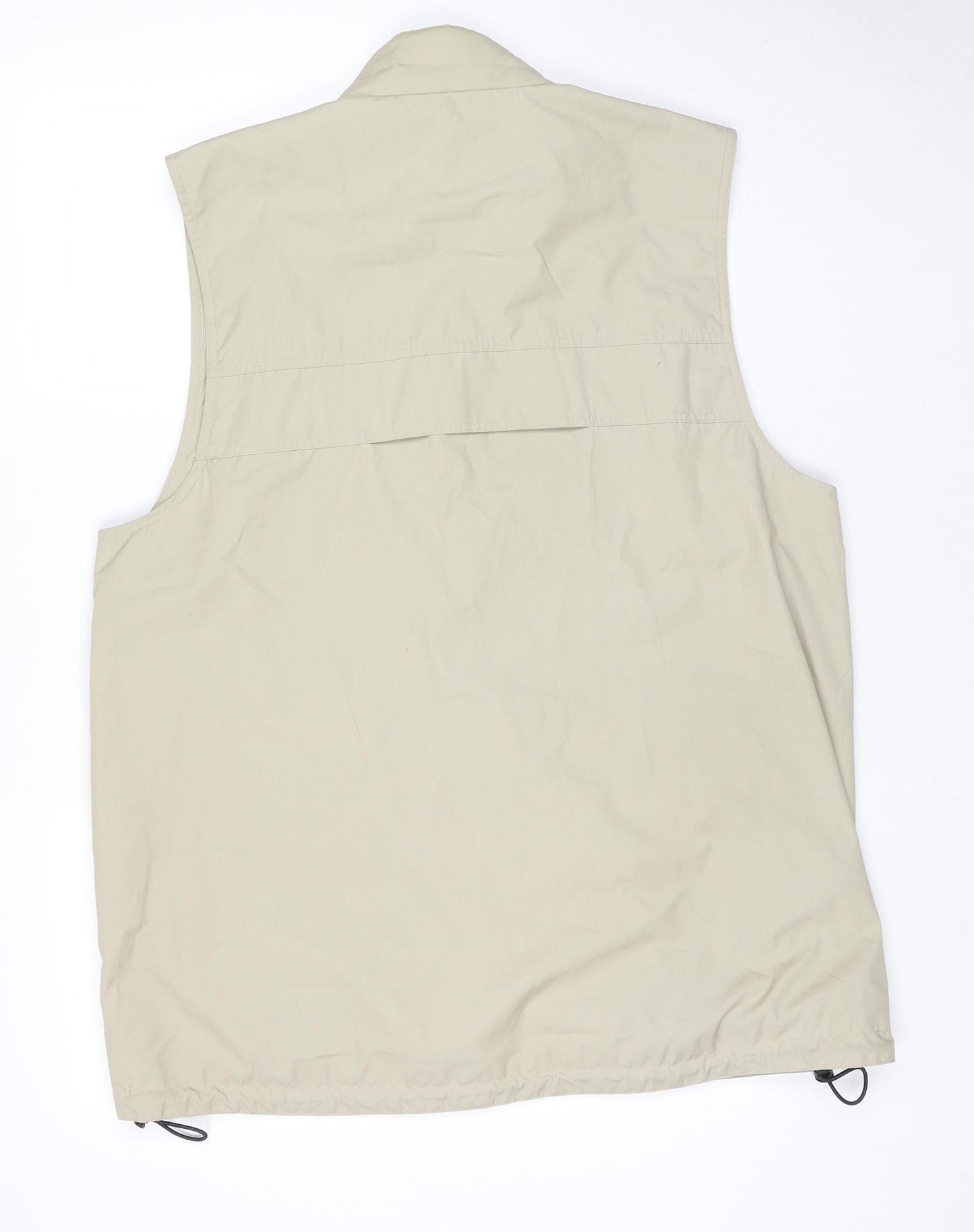 Craghoppers Mens Beige Gilet Waistcoat Size L Zip