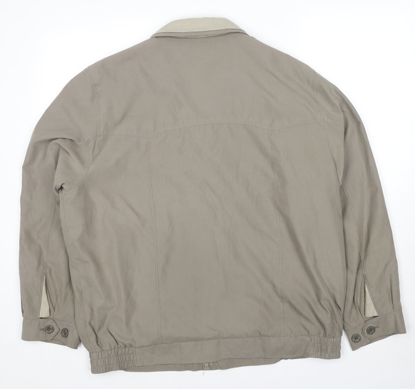 Wellington Mens Beige Bomber Jacket Jacket Size XL Zip