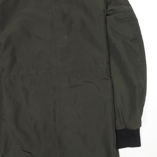 Divided by H&M Womens Green Parka Jacket Size 6 Zip