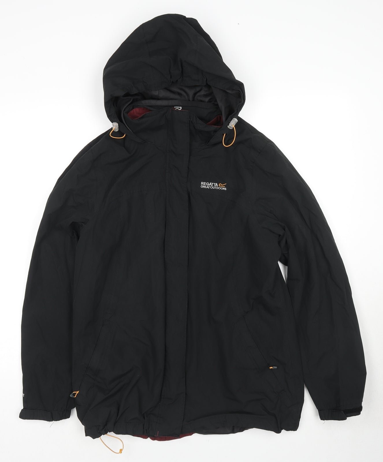 Regatta Womens Black Windbreaker Jacket Size 14 Zip