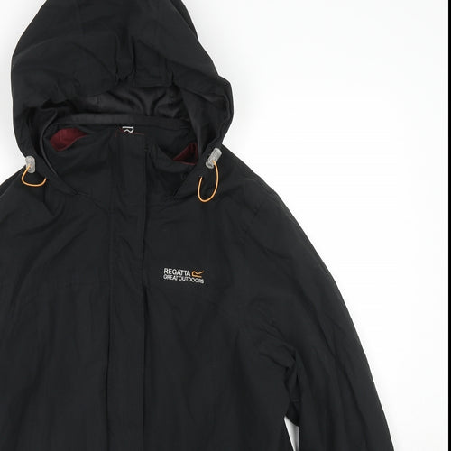 Regatta Womens Black Windbreaker Jacket Size 14 Zip