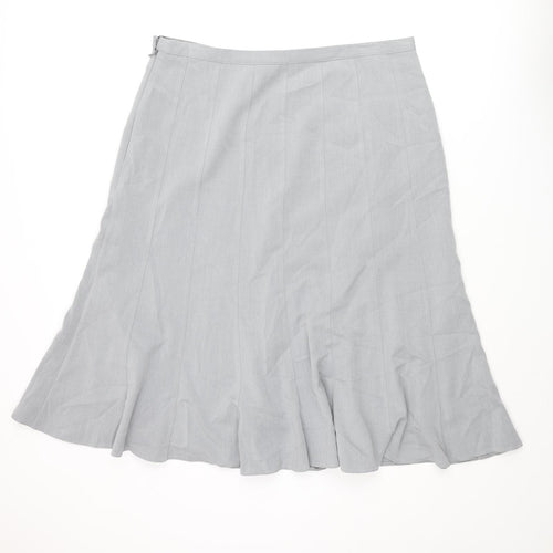 Bonmarché Womens Gold Polyester Trumpet Skirt Size 18 Zip