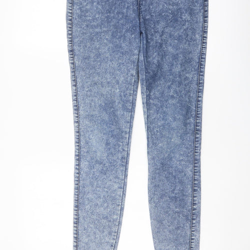 Denim & Co. Womens Blue Cotton Jegging Jeans Size 8 L28 in Regular