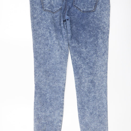 Denim & Co. Womens Blue Cotton Jegging Jeans Size 8 L28 in Regular