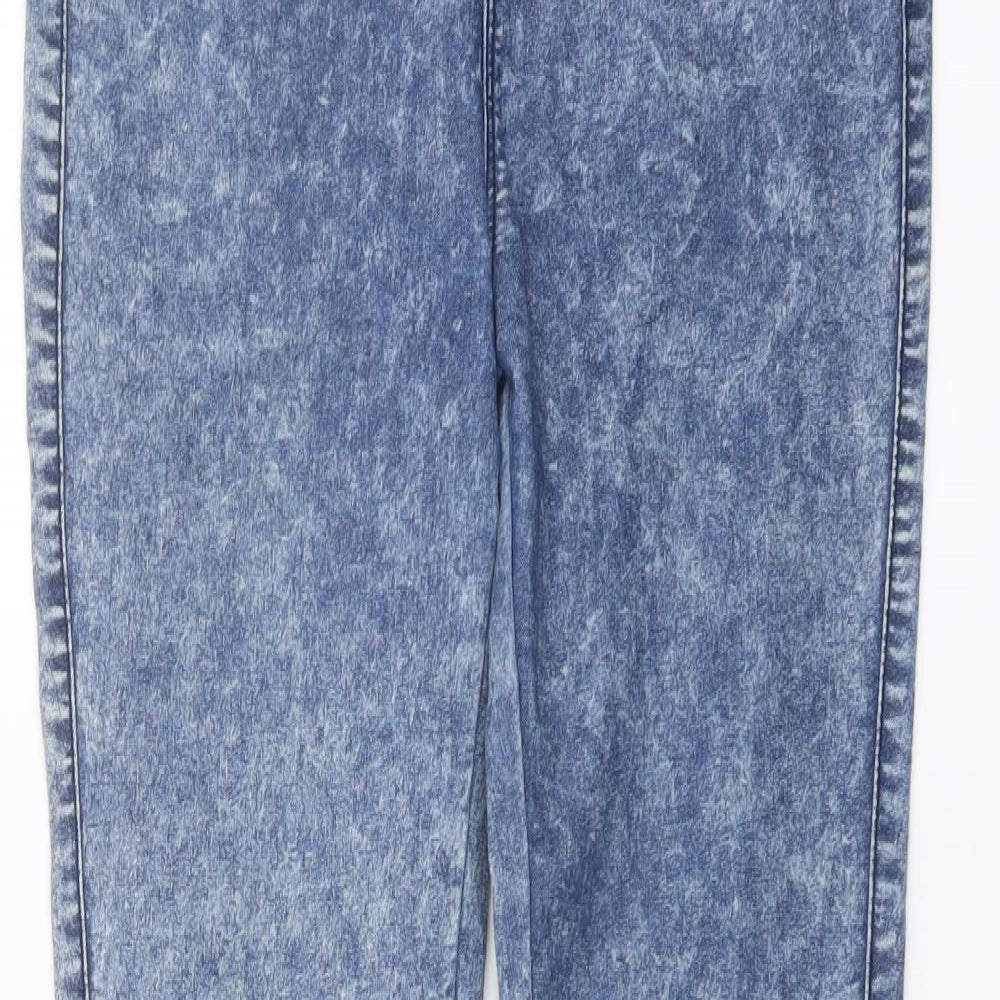 Denim & Co. Womens Blue Cotton Jegging Jeans Size 8 L28 in Regular