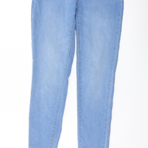 Denim & Co. Womens Blue Cotton Jegging Jeans Size 6 L28 in Regular Button