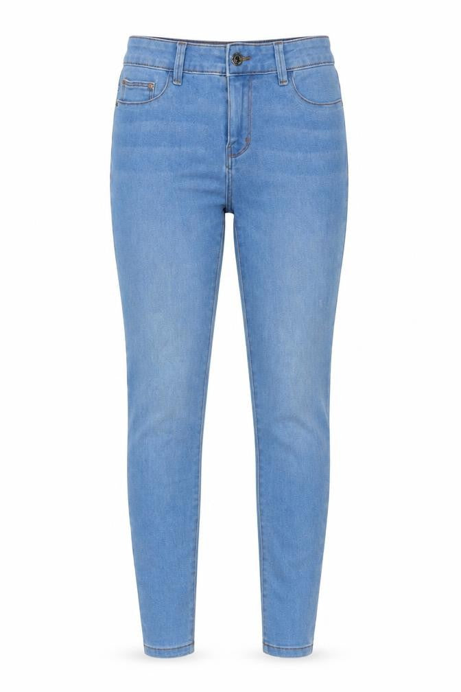 Denim & Co. Womens Blue Cotton Jegging Jeans Size 6 L28 in Regular Button