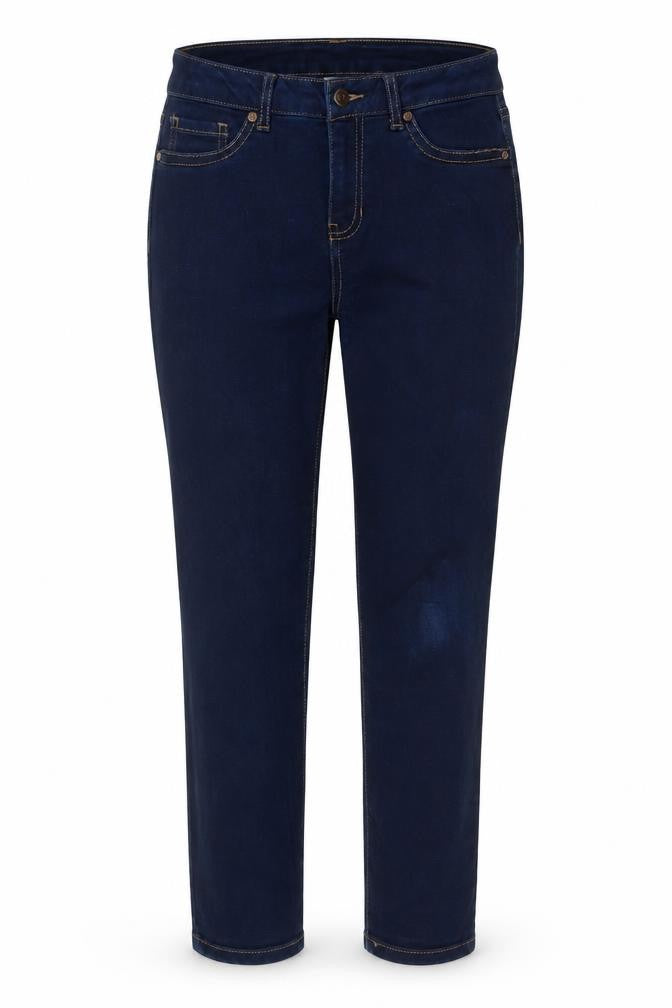 Blue Spice Womens Blue Cotton Straight Jeans Size 26 in L24 in Regular Button