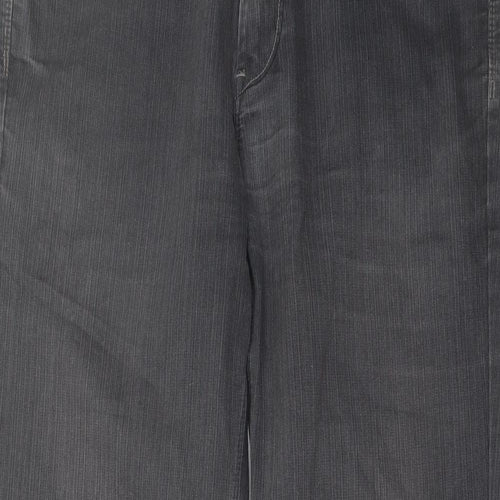 NEXT Mens Grey Cotton Straight Jeans Size 34 in L30 in Regular Button