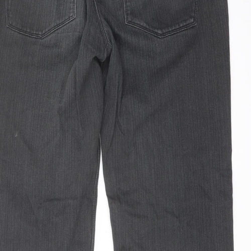 NEXT Mens Grey Cotton Straight Jeans Size 34 in L30 in Regular Button