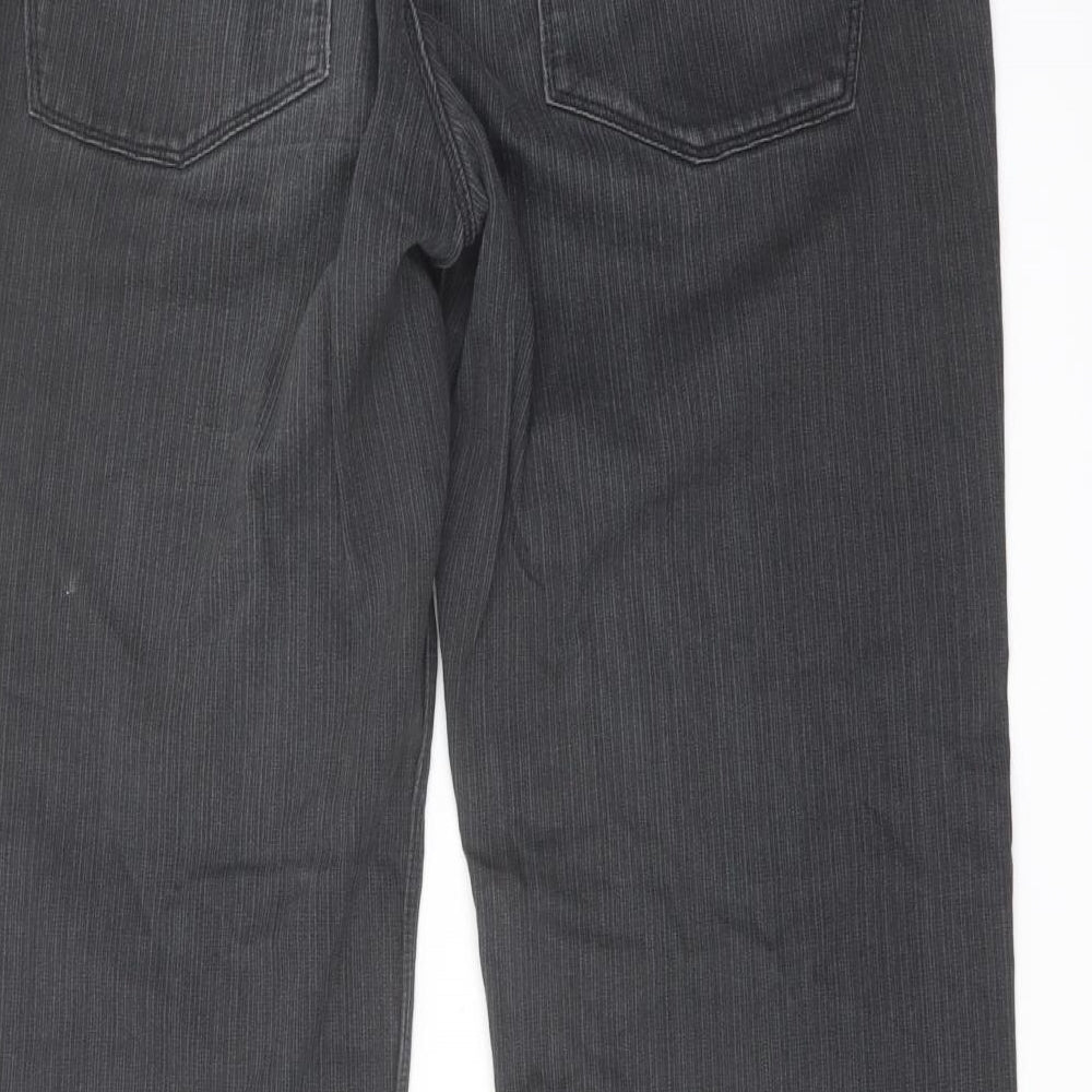 NEXT Mens Grey Cotton Straight Jeans Size 34 in L30 in Regular Button