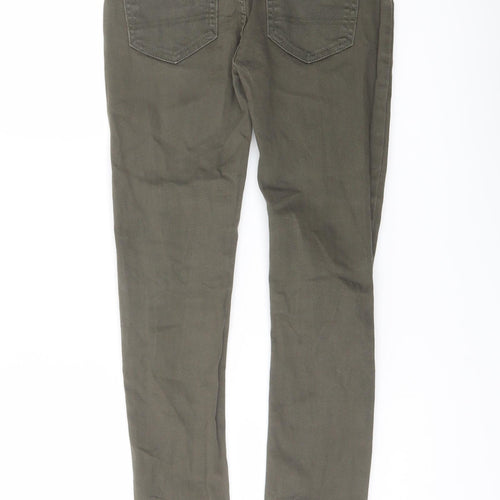 Denim & Co. Boys Gold Cotton Skinny Jeans Size 9-10 Years Regular Button