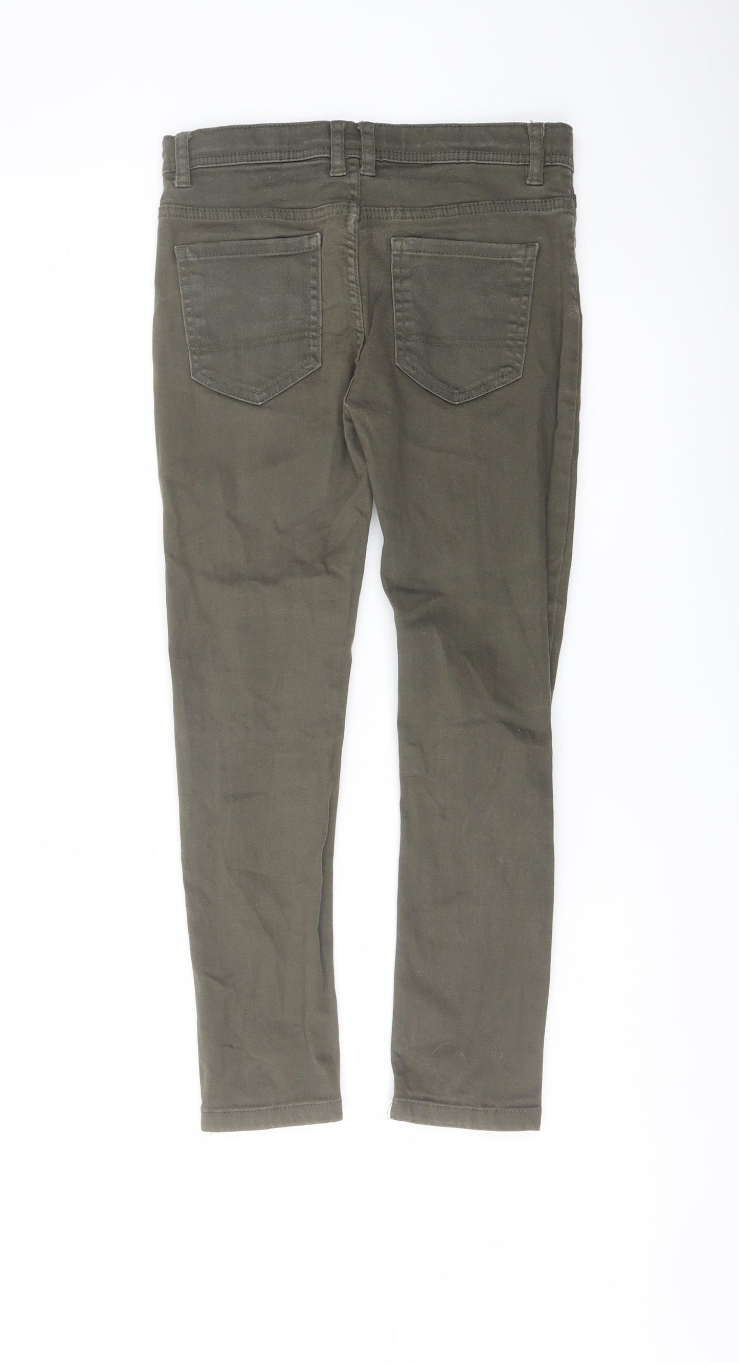 Denim & Co. Boys Gold Cotton Skinny Jeans Size 9-10 Years Regular Button