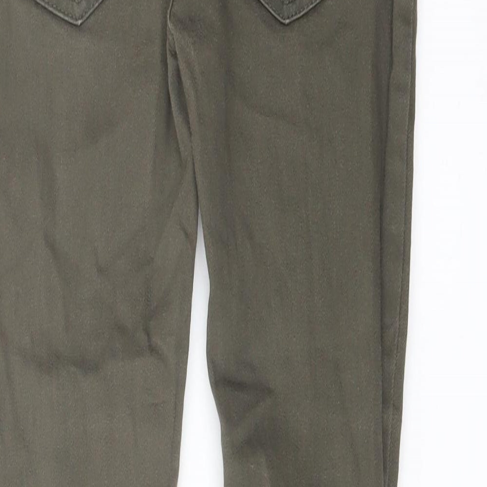 Denim & Co. Boys Gold Cotton Skinny Jeans Size 9-10 Years Regular Button