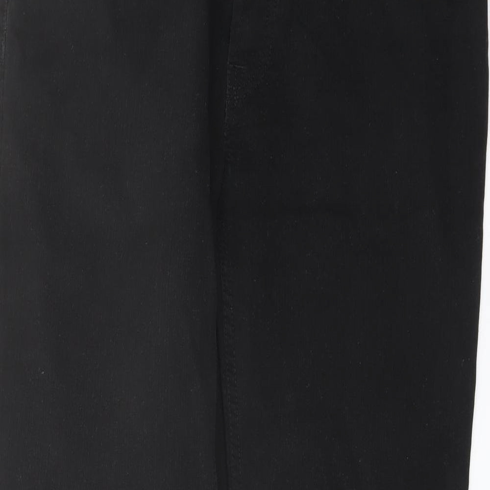NEXT Mens Black Cotton Straight Jeans Size 34 in L31 in Regular Button