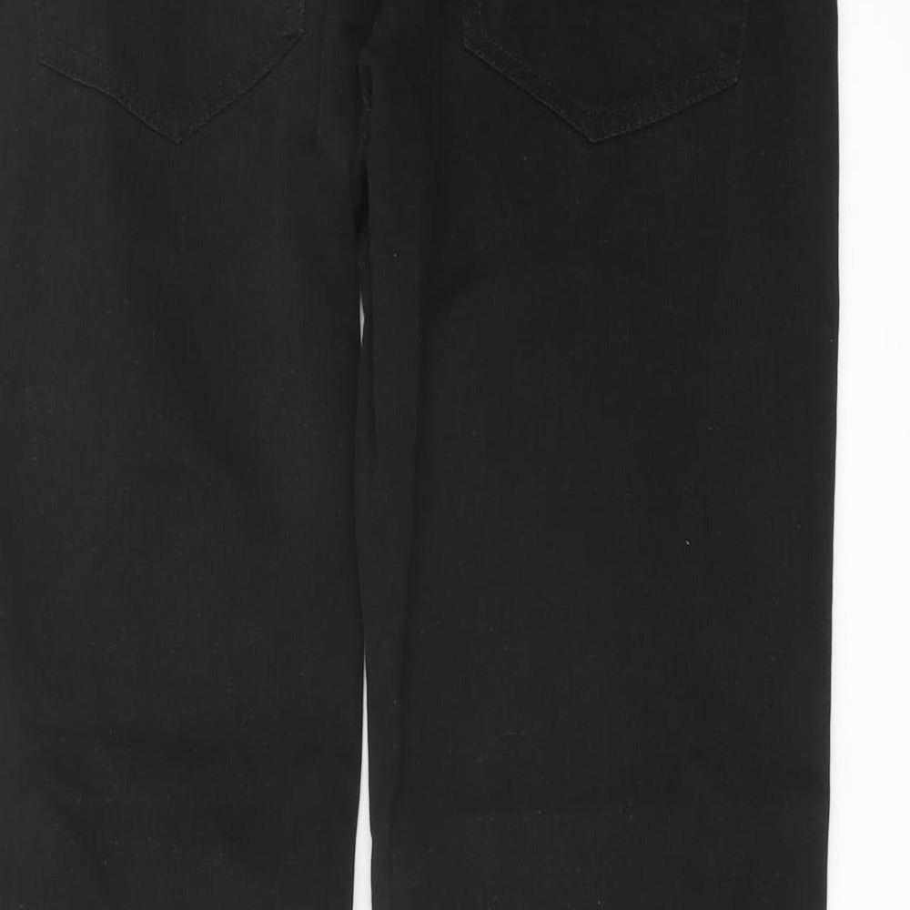 NEXT Mens Black Cotton Straight Jeans Size 34 in L31 in Regular Button