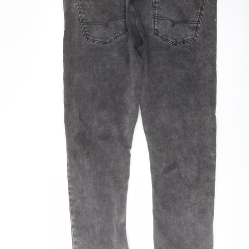 NEXT Mens Grey Cotton Straight Jeans Size 40 in L30 in Slim Button