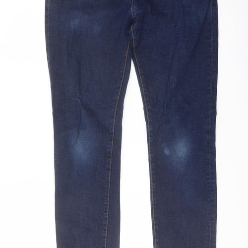 H&M Mens Blue Cotton Skinny Jeans Size 31 in L32 in Regular Button