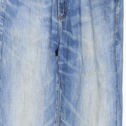 Gap Mens Blue Cotton Straight Jeans Size 36 in L34 in Slim Button