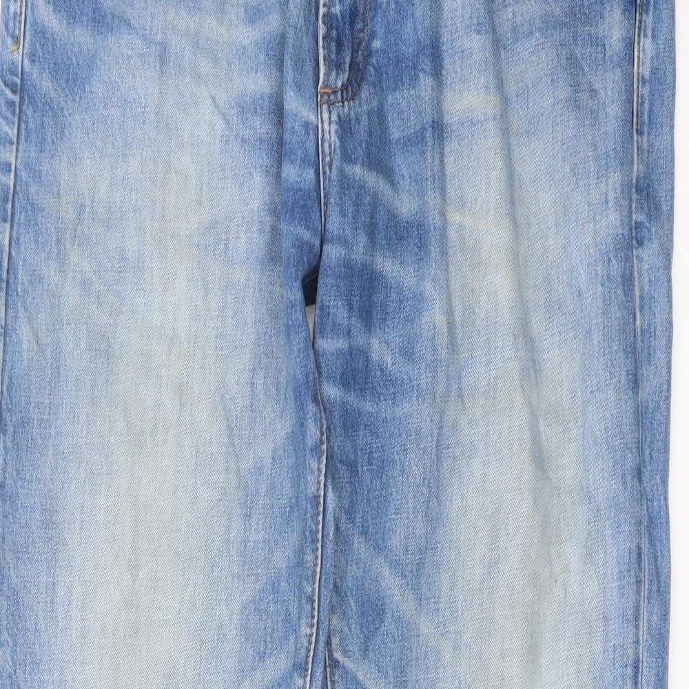 Gap Mens Blue Cotton Straight Jeans Size 36 in L34 in Slim Button