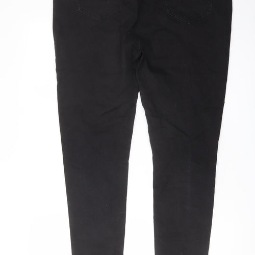 Studio Womens Black Cotton Skinny Jeans Size 18 L27 in Regular Button