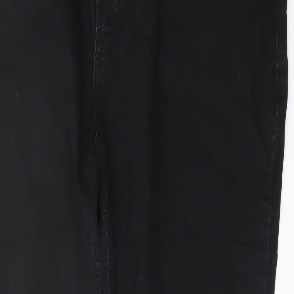 Studio Womens Black Cotton Skinny Jeans Size 18 L27 in Regular Button