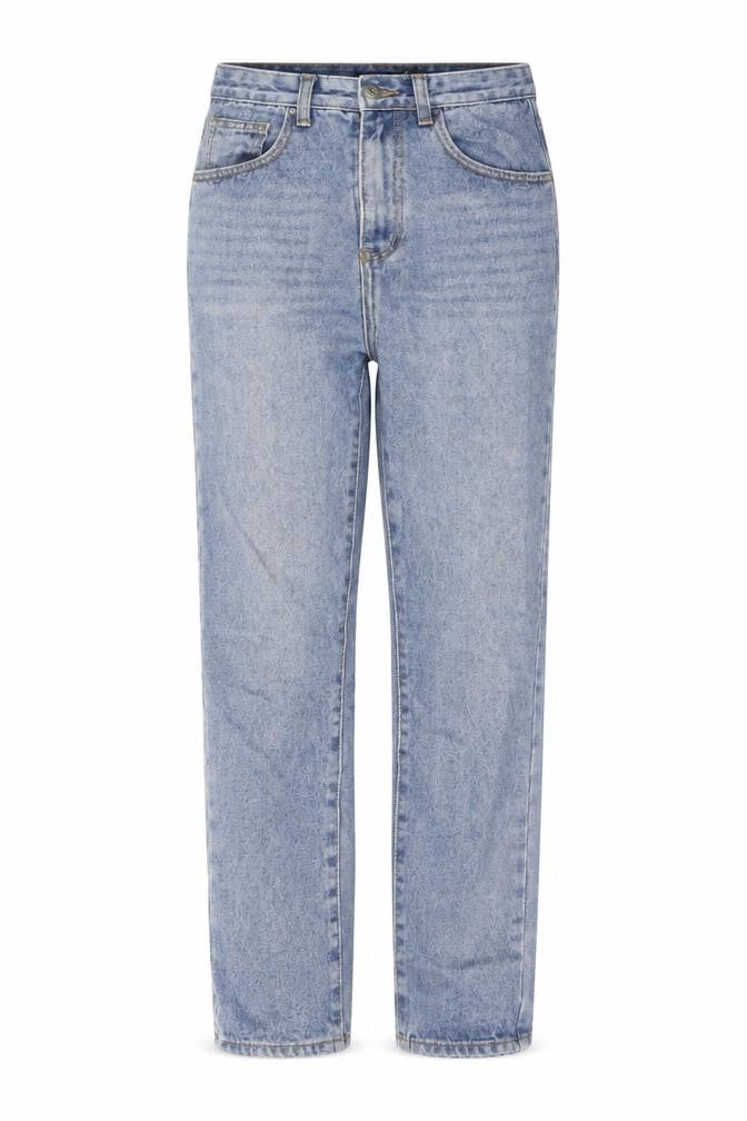 Nasty Gal Womens Blue Cotton Straight Jeans Size 8 L28 in Regular Button
