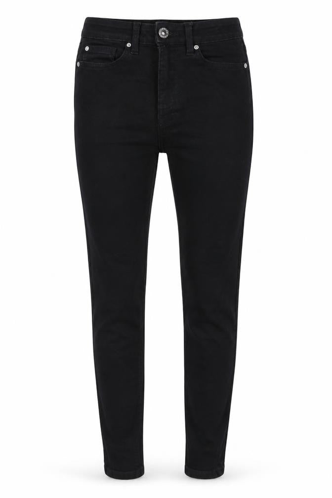 Marks and Spencer Womens Black Cotton Skinny Jeans Size 8 L26 in Regular Button