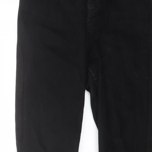 Marks and Spencer Womens Black Cotton Skinny Jeans Size 8 L26 in Regular Button