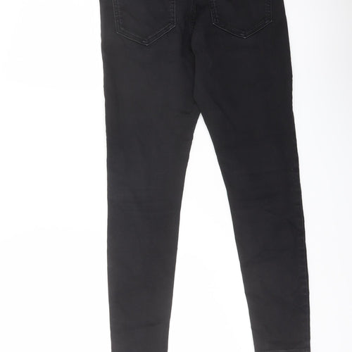 Marks and Spencer Womens Black Cotton Jegging Jeans Size 10 L26 in Regular Button