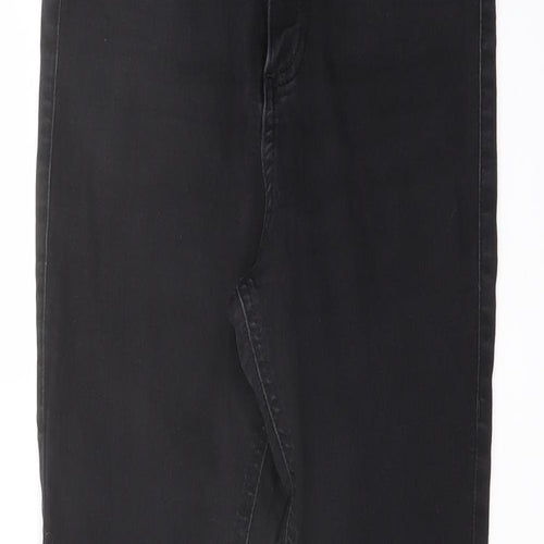 Marks and Spencer Womens Black Cotton Jegging Jeans Size 10 L26 in Regular Button