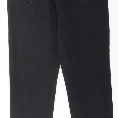 Marks and Spencer Womens Black Cotton Jegging Jeans Size 10 L26 in Regular Button
