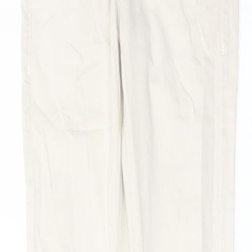 Topshop Womens Beige Cotton Skinny Jeans Size 26 in L29 in Regular Button