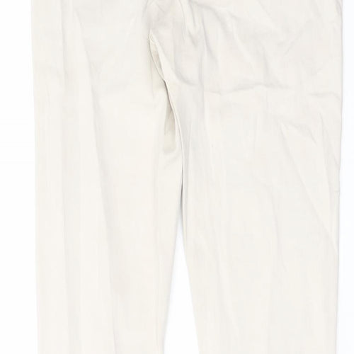 Topshop Womens Beige Cotton Skinny Jeans Size 26 in L29 in Regular Button