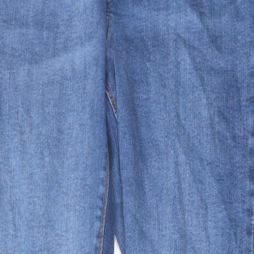 Denim & Co. Womens Blue Cotton Skinny Jeans Size 16 L30 in Regular Button