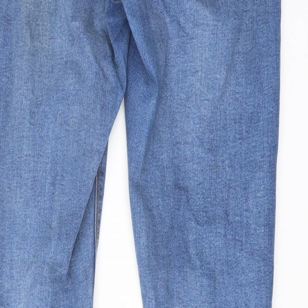 Denim & Co. Womens Blue Cotton Skinny Jeans Size 16 L30 in Regular Button